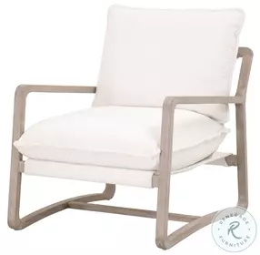 Hamlin Performance Boucle Snow And Natural Gray Club Chair