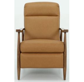 Hampton Santa Fe Brandy Leather Push Thru The Arms Recliner
