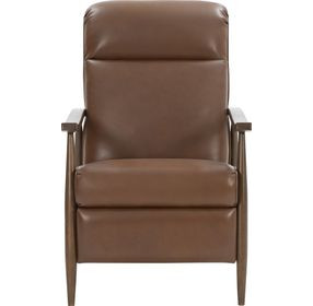 Hampton Colchester Bitters Leather Push Thru The Arms Recliner