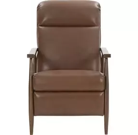 Hampton Colchester Bitters Leather Push Thru The Arms Recliner