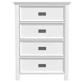 Brooklyn White 4 Drawer Chest