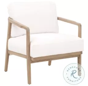 Harbor LiveSmart Peyton Pearl And Smoke Gray Oak Club Chair