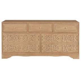 Haveli Whitewash 7 Drawer Dresser