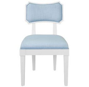Hayden Light Blue Performance Fabric Upholstered Dining Chair