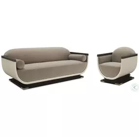 Helena Mushroom Velvet Living Room Set