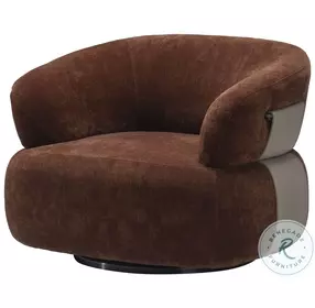 HF6016A Brown Swivel Chair