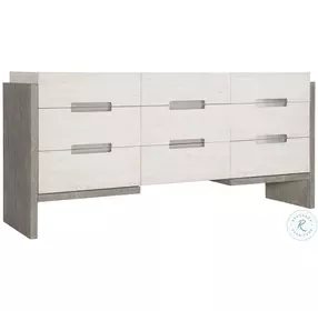 Foundations Linen And Light Shale 9 Drawer Dresser