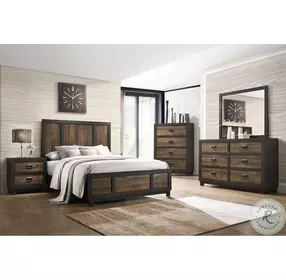 Harrison Dark Chocolate Youth Panel Bedroom Set