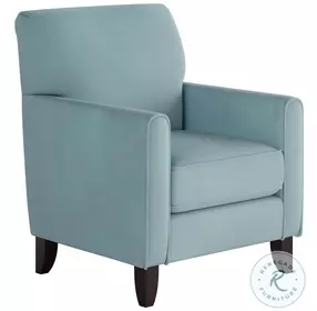 Bella Blue Skylight Straight Arm Accent Chair