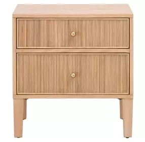 Highland Natural Oak 2 Drawer Nightstand