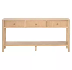 Highland Natural Oak 3 Drawer Console Table