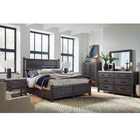 Plum Creek Ravenwood Black Panel Bedroom Set