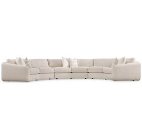 Soleil Beige 3 Piece Modular Sectional with Pillows