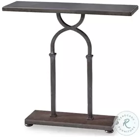 Tack Stone And Steel Console Table