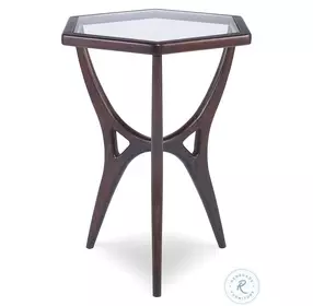 Walt Medium Walnut Chairside Table