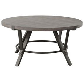 Portland Gray Round Cocktail Table