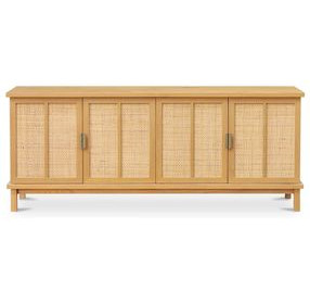 Seymour Natural 4 Door Sideboard