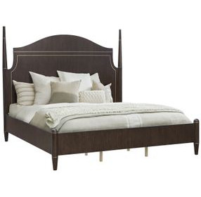 Asher Park Piano Brown King Poster Bed