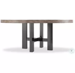 Curata Medium Greige 72" Round Dining Table