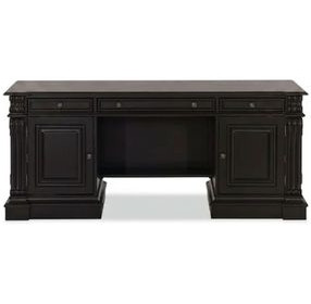 Telluride Black Computer Credenza