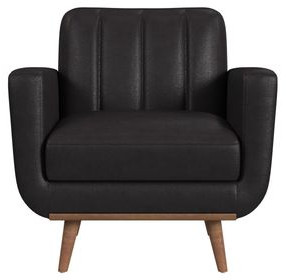 Fable Dark Gray Upholstered Lounge Chair