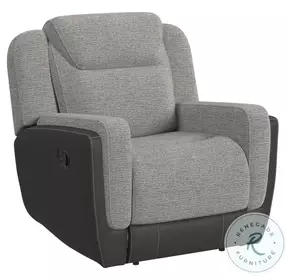 Viper Grey Glider Recliner