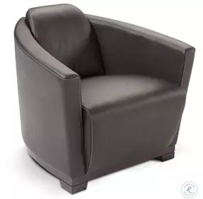 Hotel Black Italian Leather Chair