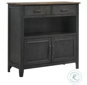 Harper Brushed Brown and Pecan Sideboard