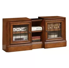 Huntington Antique Vintage Pecan Expandable TV Console