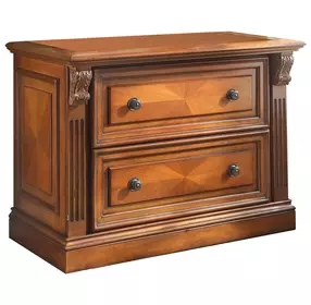Huntington Antique Vintage Pecan 2 Drawer Lateral File