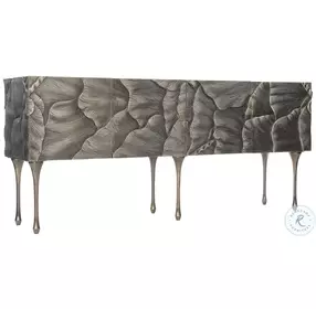 Flora Antique Silver Credenza