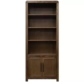 Haven Oak Bourbon 2 Door Bookcase