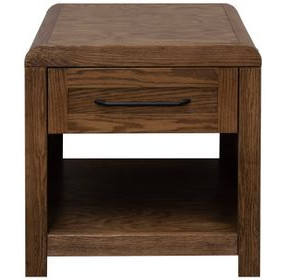 Haven Oak Bourbon Square End Table