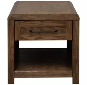 Haven Oak Bourbon Square End Table