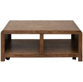 Haven Oak Bourbon Rectangular Cocktail Table