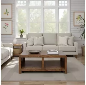 Haven Oak Bourbon Rectangular Occassional Table Set