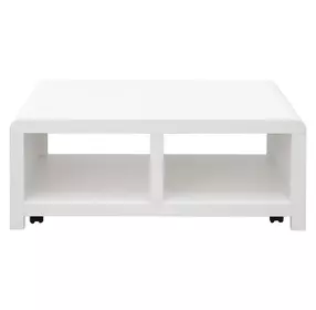 Haven White Rectangular Cocktail Table