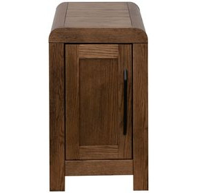 Haven Oak Bourbon Rectangular Chairside Table