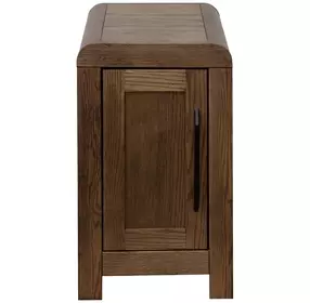 Haven Oak Bourbon Rectangular Chairside Table