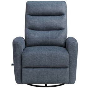 Takami Blue Swivel Recliner