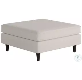 Truth or Dare Salt Off White Square 18" Cocktail Ottoman