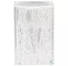 Arctic Clear Chairside Table