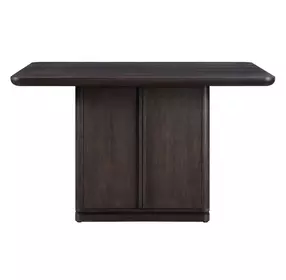Oakley Black 60" Rectangular Counter Height Table with Storage