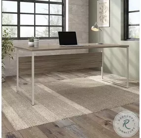 Hybrid Modern Hickory 72" Large Computer Home Office Set