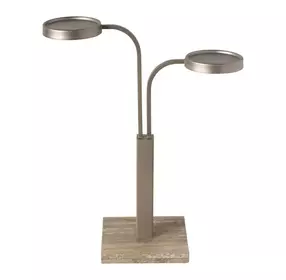 Birchaven Aged Pewter and Gray Round Sylvan Table