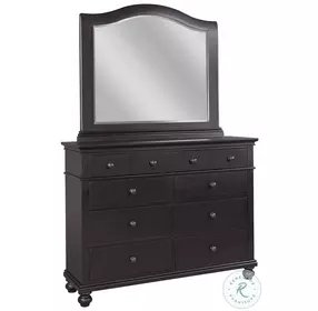 Oxford Rubbed Black Chesser with Mirror