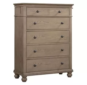 Oxford Tan 5 Drawer Chest
