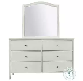 Charlotte White Dresser with Mirror