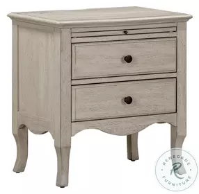 Provence Linen 2 Drawer Nightstand