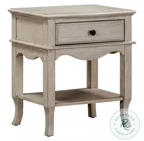 Provence Linen 1 Drawer Nightstand